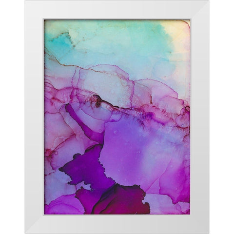Aurora White Modern Wood Framed Art Print by Troisi, Jonny