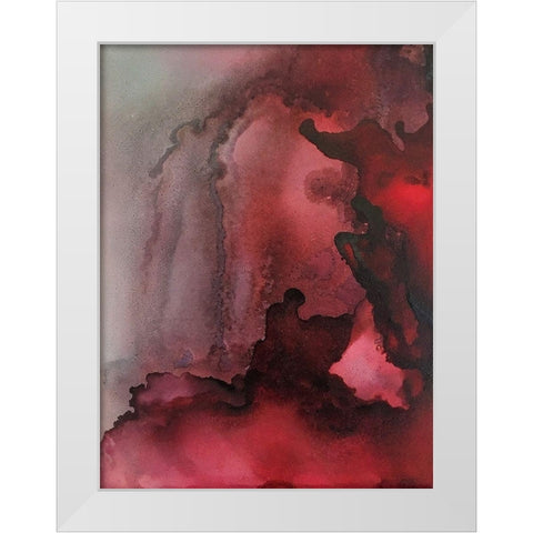 Wolf Moon White Modern Wood Framed Art Print by Troisi, Jonny