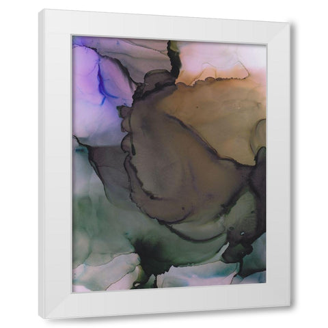 Energetic Expolsion White Modern Wood Framed Art Print by Triosi, Johnny