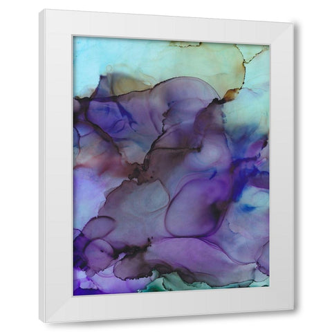 Colorful Evolution White Modern Wood Framed Art Print by Troisi, Jonny