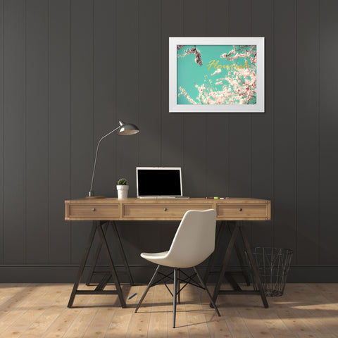 Flourish Apple Sky White Modern Wood Framed Art Print by Telik, Tracey