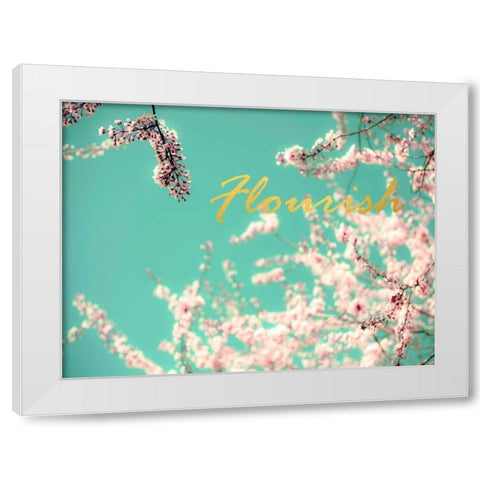 Flourish Apple Sky White Modern Wood Framed Art Print by Telik, Tracey