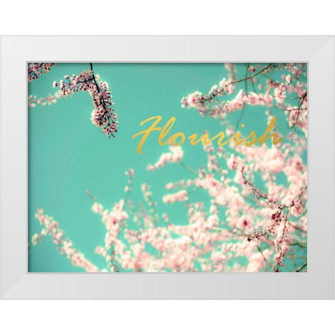 Flourish Apple Sky White Modern Wood Framed Art Print by Telik, Tracey