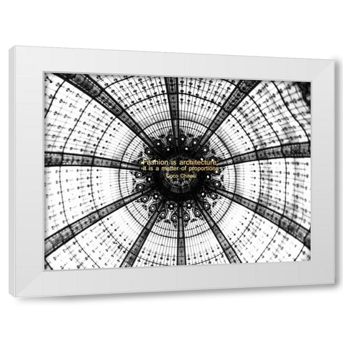 Fashion Architecture White Modern Wood Framed Art Print by Telik, Tracey
