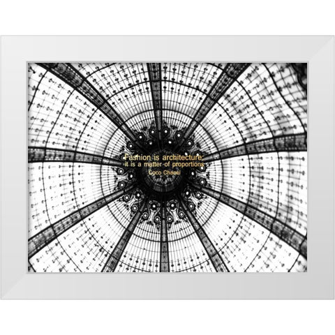 Fashion Architecture White Modern Wood Framed Art Print by Telik, Tracey