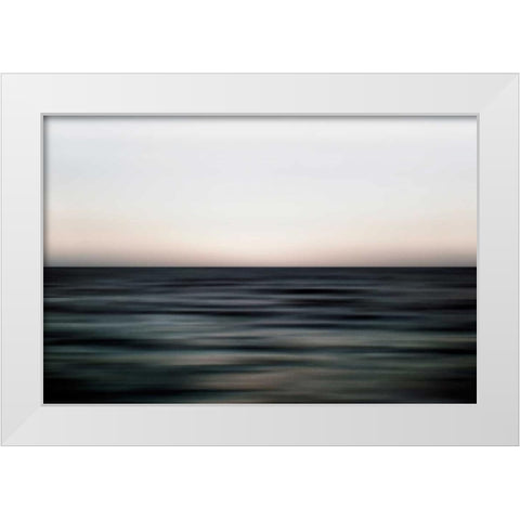 Distant Horizon White Modern Wood Framed Art Print by Telik, Tracey