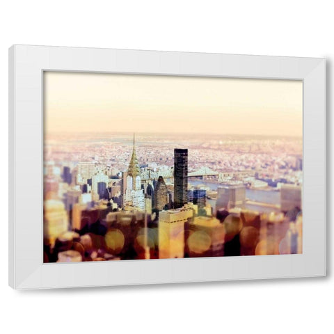 Yesterday NYC White Modern Wood Framed Art Print by Telik, Tracey