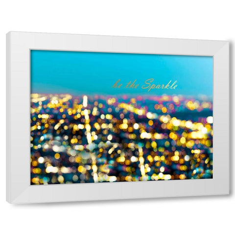 Be The Sparkle White Modern Wood Framed Art Print by Telik, Tracey