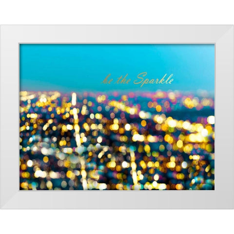 Be The Sparkle White Modern Wood Framed Art Print by Telik, Tracey