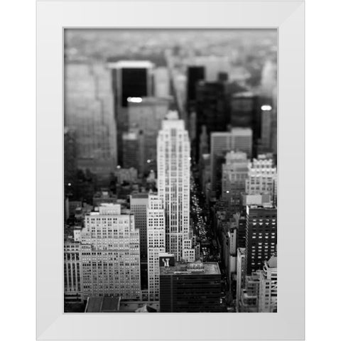 Fifth Ave NYC White Modern Wood Framed Art Print by Telik, Tracey