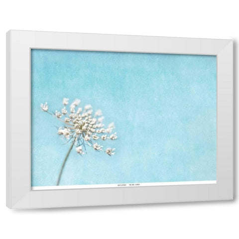 Lace Texture White Modern Wood Framed Art Print by Telik, Tracey