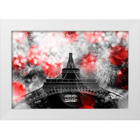 Underneath The Eifflel 2 White Modern Wood Framed Art Print by Telik, Tracey
