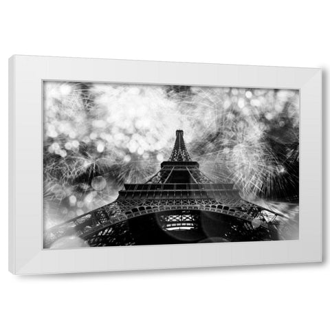 Underneath The Eifflel 1 White Modern Wood Framed Art Print by Telik, Tracey