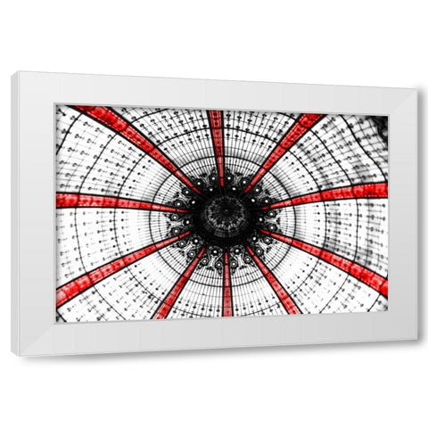 Crimson Lafayette White Modern Wood Framed Art Print by Telik, Tracey