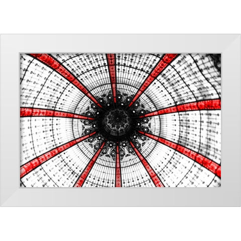 Crimson Lafayette White Modern Wood Framed Art Print by Telik, Tracey