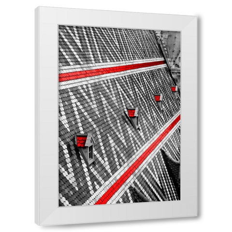 Blush Stephonson White Modern Wood Framed Art Print by Telik, Tracey