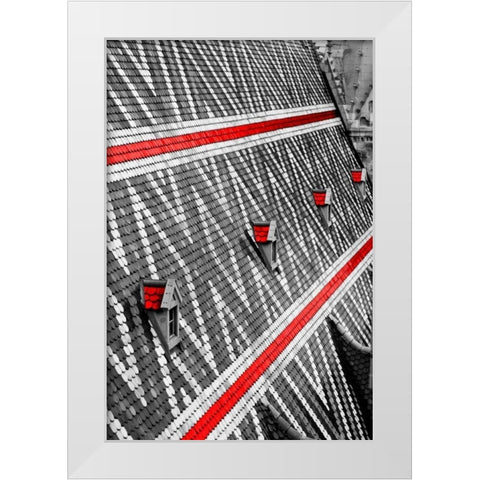 Blush Stephonson White Modern Wood Framed Art Print by Telik, Tracey