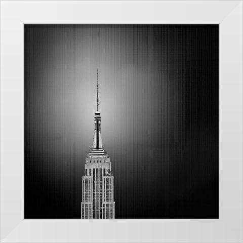 Golden Empire Spike 2 White Modern Wood Framed Art Print by Telik, Tracey