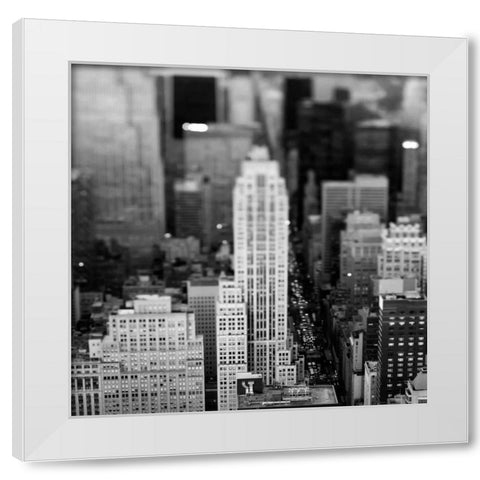 Fifth Ave NYC White Modern Wood Framed Art Print by Telik, Tracey