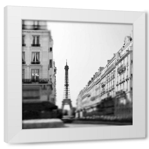 Dawn Paris White Modern Wood Framed Art Print by Telik, Tracey