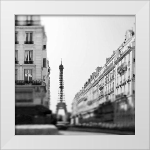 Dawn Paris White Modern Wood Framed Art Print by Telik, Tracey