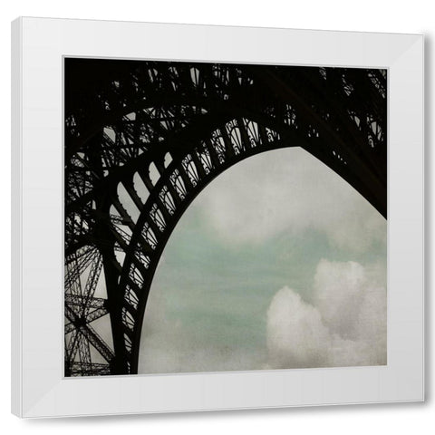 Eiffel Paris 1 White Modern Wood Framed Art Print by Telik, Tracey