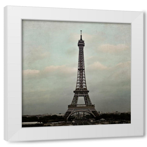 Eiffel Paris 2 White Modern Wood Framed Art Print by Telik, Tracey