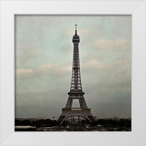 Eiffel Paris 2 White Modern Wood Framed Art Print by Telik, Tracey