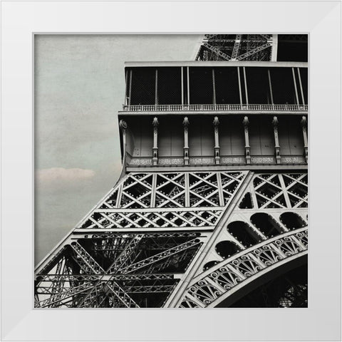 Eiffel Paris 3 White Modern Wood Framed Art Print by Telik, Tracey