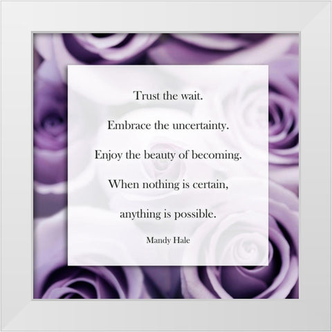 Welcoming Love White Modern Wood Framed Art Print by Telik, Tracey