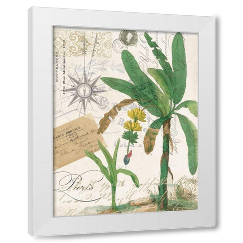 Palm Rectangle 2 White Modern Wood Framed Art Print by Jordan, Elizabeth