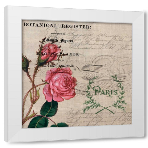 Botanical Register board White Modern Wood Framed Art Print by Jordan, Elizabeth