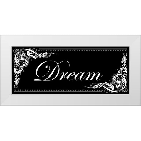 Dream White Modern Wood Framed Art Print by Pazan, Tony
