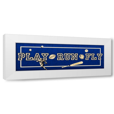 Play On White Modern Wood Framed Art Print by Pazan, Tony