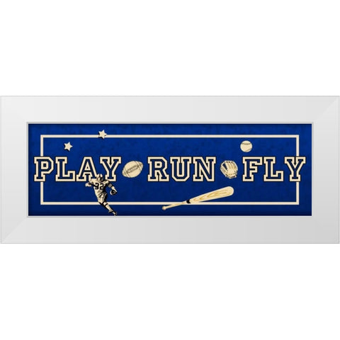 Play On White Modern Wood Framed Art Print by Pazan, Tony