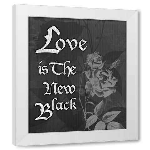 Love And Black White Modern Wood Framed Art Print by Pazan, Tony