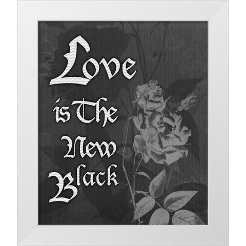 Love And Black White Modern Wood Framed Art Print by Pazan, Tony