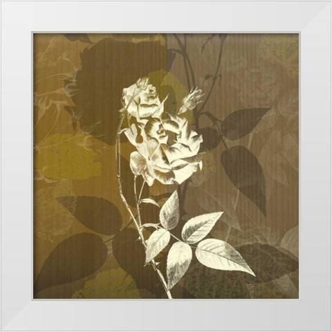 Answers White Modern Wood Framed Art Print by Pazan, Tony