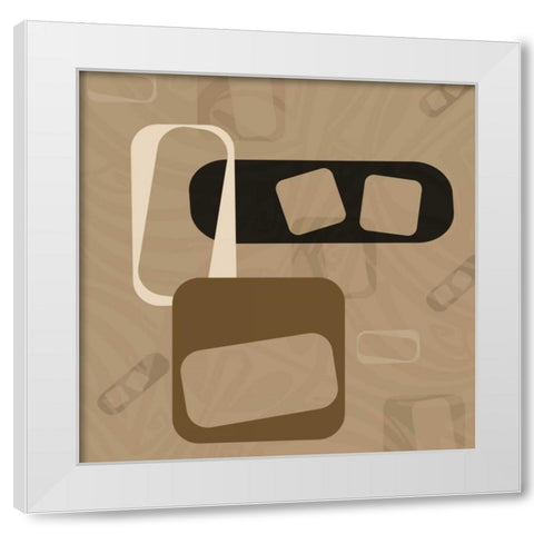 Finder White Modern Wood Framed Art Print by Pazan, Tony