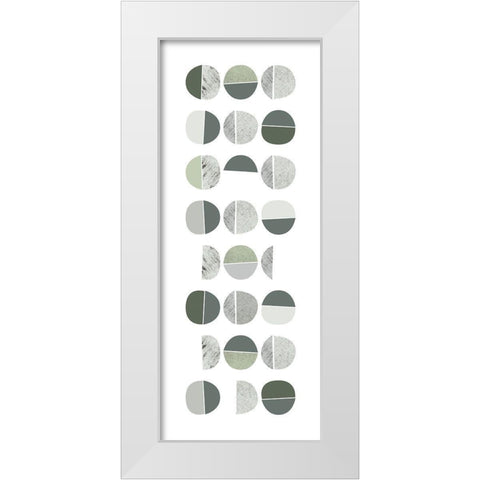 Color Dew Bubbles 1 White Modern Wood Framed Art Print by Urban Epiphany