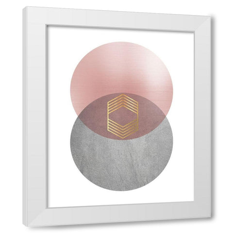 Deco Geo 2 White Modern Wood Framed Art Print by Urban Epiphany
