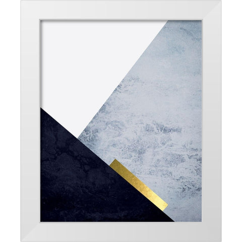 Mountain Grey 3 White Modern Wood Framed Art Print by Urban Epiphany