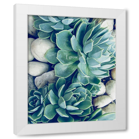 Grow Calm 2 White Modern Wood Framed Art Print by Urban Epiphany