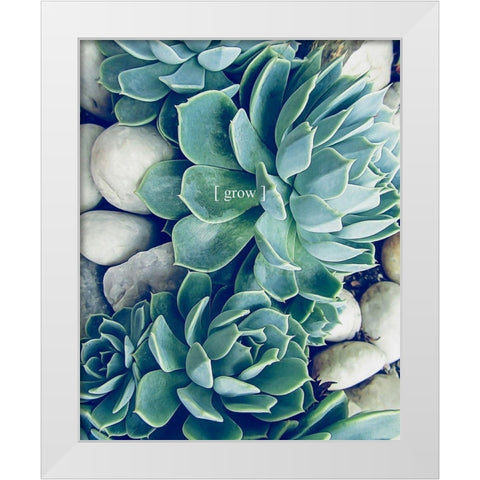 Grow Calm 2 White Modern Wood Framed Art Print by Urban Epiphany