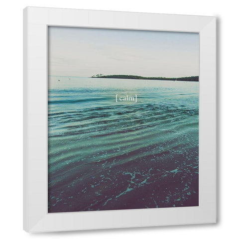 Grow Calm 1 White Modern Wood Framed Art Print by Urban Epiphany