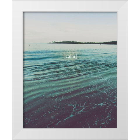 Grow Calm 1 White Modern Wood Framed Art Print by Urban Epiphany