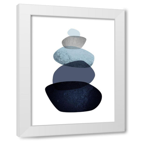 Balance White Modern Wood Framed Art Print by Urban Epiphany