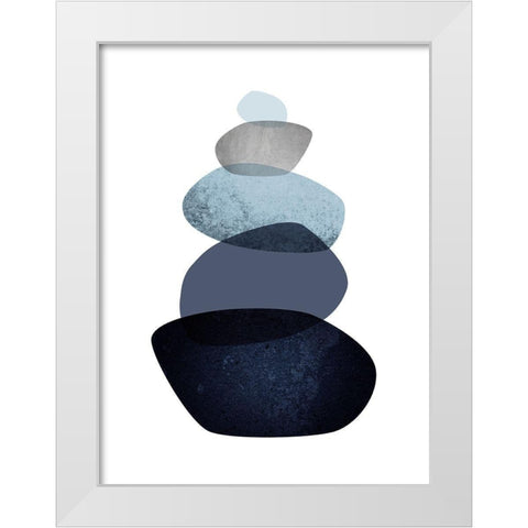 Balance White Modern Wood Framed Art Print by Urban Epiphany