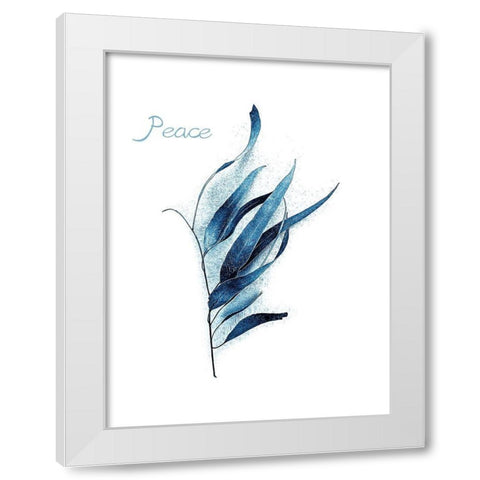 Gum Leaves Baltic Sea White Modern Wood Framed Art Print by Urban Epiphany