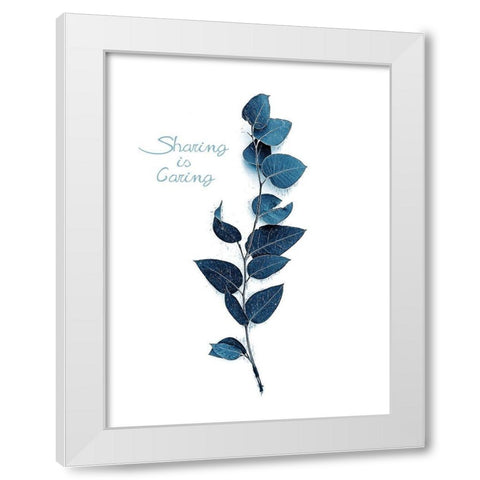 Tiny Branch Baltic Sea White Modern Wood Framed Art Print by Urban Epiphany